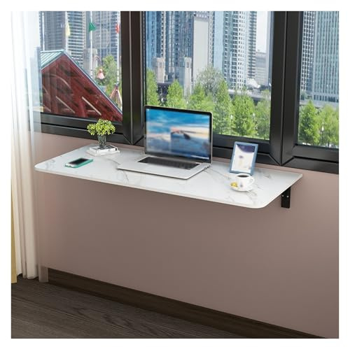 RiouPsithuric Klappbarer Wandtisch – platzsparende, klappbare Werkbank für Laptop, Arbeitszimmer, Esszimmer auf dem Balkon, Schlafzimmer, Badezimmer, Küche (50 x 40 cm) – vielseitiges und kompak