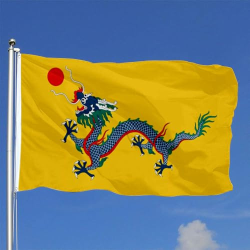Drapeaux De Jardin Paysage De L'Empire Chinois Sous La Dynastie Qing 1889-1912 Garden Flag Drapeau Extérieur Toutes Les Saisons Pour Patio Célébrations 90X150 Cm