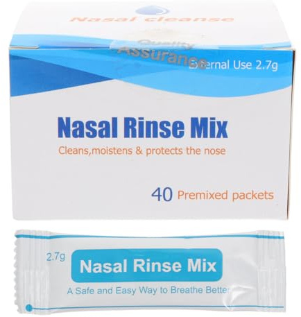 GALPADA of Nasal Rinse Salt Packets Buffered Salt Blend Effective for Nasal Discomfort and Wound Care