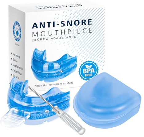 BuccoCare Orthèse D'avancée Mandibulaire,anti-ronflement Précis Et Confort Doux Protections Dentaires Doux Envie De Nuits Silencieuses (Bleu)