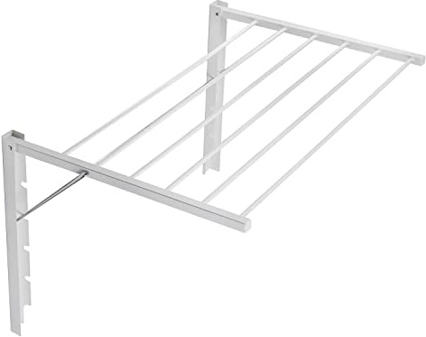 ABJ Majka Wandwäschetrockner Wäschetrockner für die Wand Trockenständer Wandmontage (70cm, Weiß)