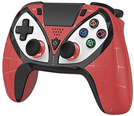 GEEKLIN Controller di Gioco Wireless per PS4, Joystick remoto Gamepad Wireless PS4 / PS3 / Android/iOS/PC con Joystick aggiornato, Jack Auricolare e Doppia Vibrazione