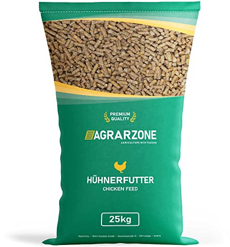 Agrarzone Hühnerfutter gegen Milben Pellets 25 kg – Österreichische Hühner Futter Pellets – Wirksamer Schutz gegen Milben - 100% Gentechnikfrei mit AMA-Gütesiegel
