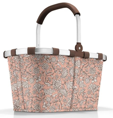 reisenthel carrybag dahlia rose – Stabiler Einkaufskorb mit viel Stauraum und praktischer Innentasche – Elegantes und wasserabweisendes Design