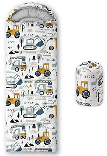 HOSIMA Sacos de dormir, saco de dormir momia para adultos, niñas, niños, impermeable, para camping, senderismo, exterior, viajes, caza, con bolsas de compresión (ZQ0019)