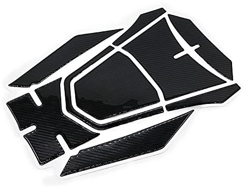 DVTEL Adhesivo de resina de gel 3D para H.ONDA PCX 160 2021 para depósito de combustible de motocicleta, calcomanía de fibra de carbono calcomanía de protección para el Cuerpo, negro