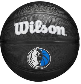 Wilson Team Tribute Dallas Mavericks miniboll WZ4017609XB, unisex basketbollar, svart, 3 EU