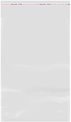IBOO Sacchetti di plastica trasparenti OPP adesivi per alimenti, sacchetto per imballaggio e conservazione di alimenti per biscotti, gioielli e caramelle (100, 35 x 45 cm)