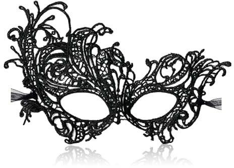 LXONTSG Halloween Damen Augenmaske, Damenaugenmaske Maskenball, Halloween Augenmaske Spitze, Augenmaske Maske Spitze, Augenmaske Karneval Frauen, Augenmaske Aus Spitze Damen, Damenaugenmaske