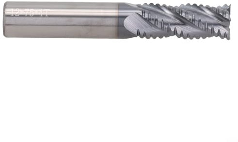 Fresa de desbaste de carburo sólido de alta velocidad, revestimiento AlTiN, 4 dientes (12 mm)