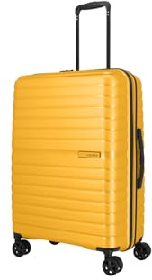 Travelite 4-Rad Hartschalenkoffer mittelgroß 67 Liter, Gepäck Serie TRIENT: Hartschalen Trolley mit TSA Kombinationsschloss, 66 cm