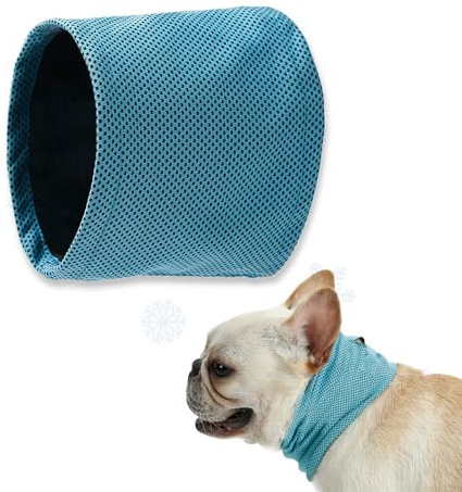 Chumix Hunde Halstücher Kühlend, Kühlhalsband für Hunde, Halstuch Hund, Sommer Kühlung Hundehalstuch, Hundehalsband Kühlend, Kühlende Bandana Hund, für Kühlhunde im Sommer, Größe M(45x13cm)