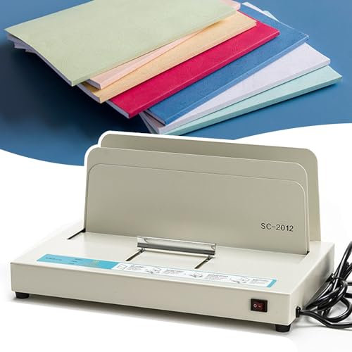 SMRHBWXS Elektrisches Schmelzgerät, Thermobindegerät aus PTC-Keramik, Kapazität 50 mm, Kühlhalterung für Dokumente A3 (kurze Kante) / A4/A5