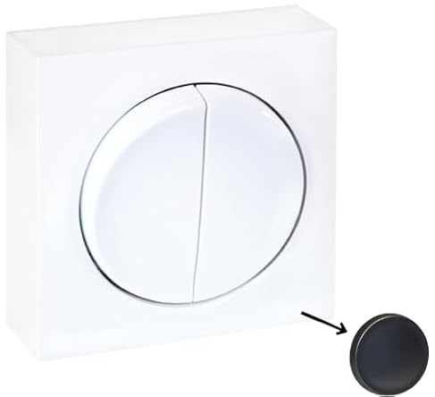 EUR'OHM Interrupteur double va et vient 10AX - Dune Couleur Vulcain - Interrupteur et prise