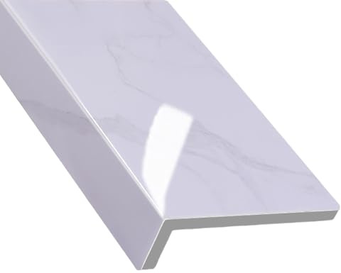 Davanzale della finestra, protezione per davanzale della finestra, pannello di copertura per davanzali, piano di lavoro per casa, hotel, cucina, bagno, esterno(White A,40x10cm(15.7x4))