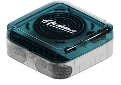 Gadhouse Cosmo Solar Edition Vinyl Record Player, Jupiter Green | Portable Bluetooth Turntable, Built-in Stereo Speakers, FM Radio, Streaming, Usb/Sd Card, DJ Mode, Classic See-through Design
