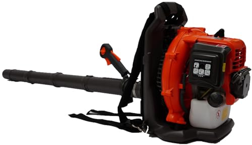 Laubbläser Benzin 2-Takt Motor 42.7cc 6800 U/min 720m³/h/424 CFM Kabellos Laubgebläse Rückentragbar mit Schultergurt mit Seilzugstarter Blas- Geschwindigkeit 70m/s für Laub & Schnee Räumen