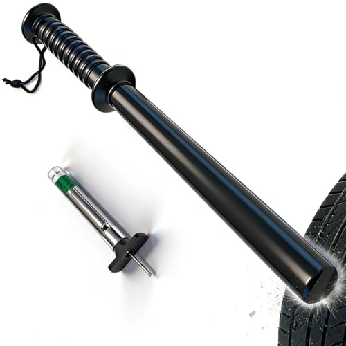 Relioky 17 in Tire Pressure Checker,Tire Thumper Heavy-Duty Tire Checker Bat,Tire Sound Testing Tool,Tire Thumper for Truckers,Tire Knocker,Tire Inspection,Tire Bat for Truckers,Fish Thumper