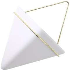 dijiusidy Sleek Wand Dekor Keramik Hängen Pflanzer Für Sukkulenten Kakteen Hängen Blumentopf Blumentopf Wand Dreieck, Weiß, L