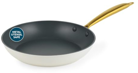 Salter AeroTech Professional Frying Pan 24 Cm, Non Stick, Induction | Aluminium Body, Oven Safe Handle Up To 200°C, Metal Utensil Safe Coating, Corrosion Resistant Layer, PFOA Free