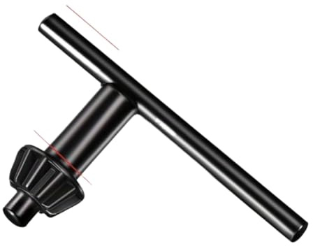 Llave de portabrocas universal con eje elástico para reemplazo de portabrocas de taladro y amoladora(Black 1PC)