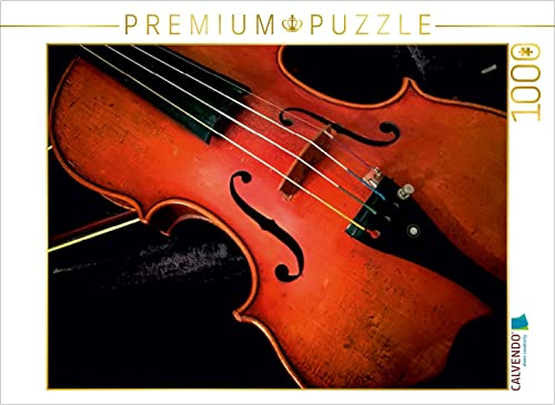CALVENDO Puzzle EIN Motiv aus dem Kalender Geige - Bühne frei für EIN Reichtum an Klangfarben 1000 Teile Puzzle quer | 1000 Teile Lege-Größe 64 x 48 cm Foto-Puzzle für glückliche Stunden