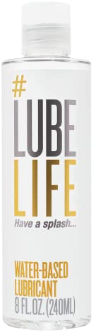 Lube Life Water-Based Personal Lubricant, Lube for Men, Women and Couples, Non-Staining, 240 ml