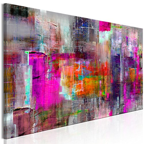 murando - Leinwandbild bunt wie gemalt, 150x50 cm, 1-teilig, Schlafzimmer | Hochwertige Leinwand, sofort aufhängbar, ideal fürs Wohn- oder Schlafzimmer, wasserfest und lichtecht, langlebig, stilvoll