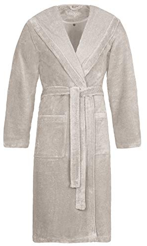 Vossen Damen & Herren Bademantel Lynn Stone, m