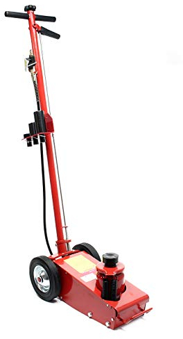 Wiltec Pneumatischer Rangierwagenheber 22 t, 245-535 mm, Fahrbar, mit Druckaufsätzen, Druckluft Wagenheber für LKW Kfz und Werkstatt