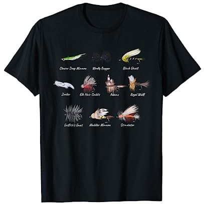 Fliegenfischen Fliegen lockt Fischer Outdoor-Ausrüstung für T-Shirt