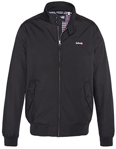 Schott NYC CABL1220 Blouson Homme Noir (Black Black) Medium (Taille Fabricant: M) Lot de