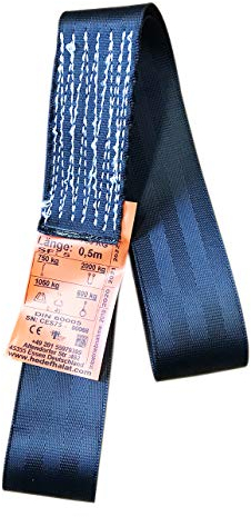 750kg Einweg Bandschlinge Hebegurt Rundschlinge Hebeband Transportgurt Kranschlinge Nutzlänge 0.5m / Umfang 1m