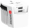 SKROSS | 1.302960 | MUV USB (2xA) | Universeller 2-Pol-Reiseadapter - Komplett mit 2 USB-Ladebuchsen. Spannung und Leistung: 100V - 250W / 250V - 625W. Anti-Stromschlagschutz