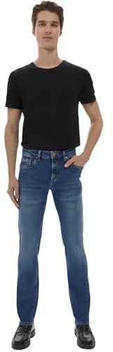 LTB Herren Jeans Hollywood Z D - Straight Fit - Blau - Allon Safe Wash W28-W42 Baumwolle Stretch, Größe:36W / 34L, Farbvariante:Allon Safe Wash 53634