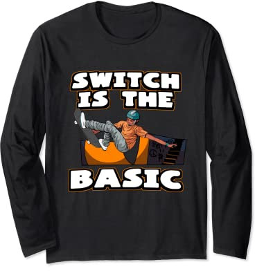 Switch Basic Skateboard Waveboard Longboard Skater Langarmshirt