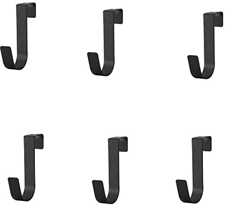 Ganchos para colgar sobre la puerta, 6 ganchos de plástico para colgar toallas, perchero, organizador de un solo gancho para abrigos, bolsos, chaquetas, sombreros, batas, ideal para baño, dormitorio
