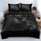 DXHOME Biancheria da letto 200 x 220 cm, motivo animali 3D, morbida, confortevole, in microfibra, 3 pezzi, per ragazze e ragazzi, letto matrimoniale con chiusura lampo e 2 federe da 80 x 80 cm