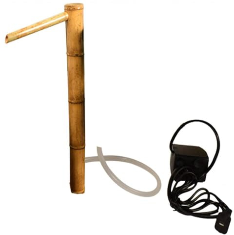 Fontana D'acqua In Bambù Con Pompa, Kit Per Laghetto Da Giardino Giapponese, Fontana Zen Da Esterno In Bambù Per Patio, Laghetto Da Giardino Interno/Esterno 100cm