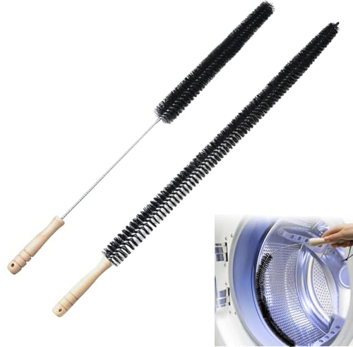 Durable and Not Easily Deformed Radiator Duster, 2 Pcs Radiator Cleaner Brush,Flexible Multipurpose Radiator Duster Brush Long Thin, Suitale for Home/Air-Conditioning/Washing Machine/Radiator Brush