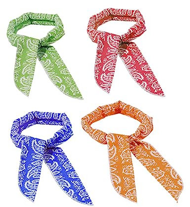 Happyyami 2pcs Dog Cooling Bandana Cooling Collar for Dogs Summer Cool Headband Outdoor Bandana Ice