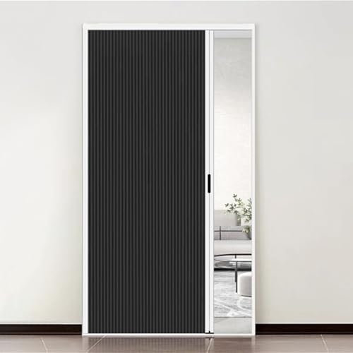 Puerta Plegable Corredera Puerta Plegable De Nido De Abeja De 203, 208, 213, 230 Y 245 Cm, Puerta De Acordeón Para Cocina Interior, Sin Taladros, Divisor Temporal De Ambientes, Invisible(H 80IN/203CM,