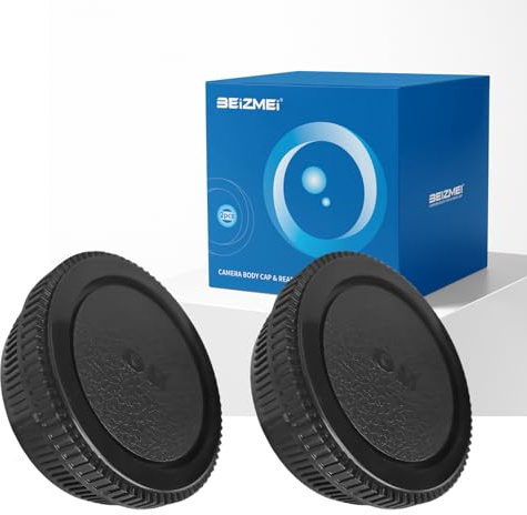 2 coperchi per alloggiamento OM, compatibili con 4/3 DSLR System: E-1/E-3/E-5/E-30/E-520/E-420/E-M5/E-M1/E-P1/E-PL1; ZUIKO DIGITAL25 mm F2.8; obiettivo digitale 35 mm F3.5 Macro (OM Body Cap)
