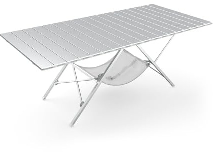 ONEFOREST One-Step Fold Up Camping Table, Portable Folding Camp Table, Lightweight Carry Table for Outdoor Hiking Picnics BBQ Cooking