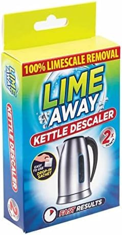 UKDeals Direct® Lime Away Lime Away Kettle Descaler 2 sachets - Easy to use, drop-in sachet, fast results