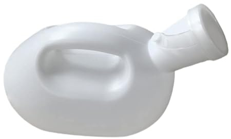 harayaa Orinatoio maschile da 2000 ml, portatile, leggero, a prova di perdite, per incontinenza, per guida, campeggio, viaggi, auto, uomo, Bianco
