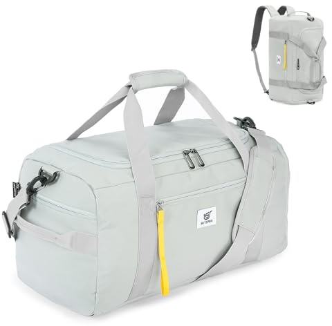 SKYSPER Sporttasche Herren 40l, Sporttasche mit Rucksackfunktion Reisetasche Gym Tasche mit Schuhfach und Nassfach für Fitnessstudio Sport Reisen Schwimmbad
