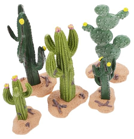 ULTECHNOVO 5pcs Mini Model Cactus Simulation Plant for Scenery DIY Cactus Decor Train Model for Landscape Layout and Table Accessory