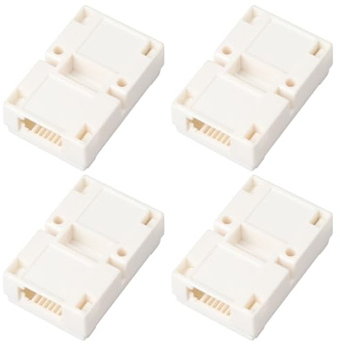 Create idea Lot de 4 Rallonges Téléphoniques BT RJ11 pour 4/6 Fils