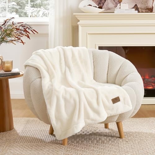 COZY KISS Manta Impermeable de Piel Sintética para Mascotas, Cubresofá, Cama, Coche o Silla, Manta Lavable para Perro o Gato, Reversible, Ultra Suave, 75x100 cm, Beige